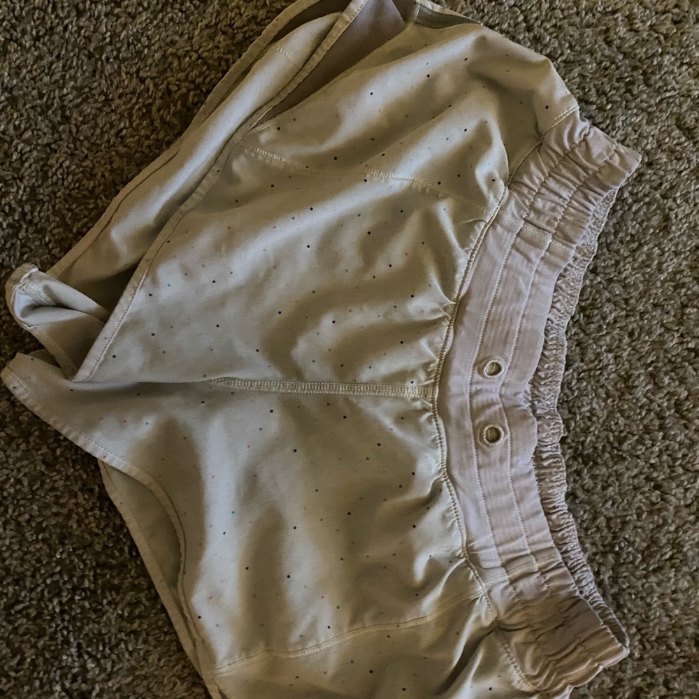 Polka dot lululemon shorts